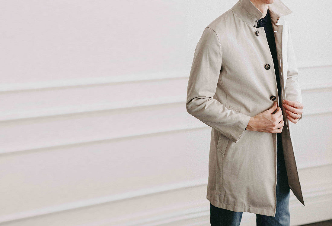 Beige car cheap coat